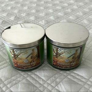 2 Bath & Bodyworks Autumn Day 3 Wick Candles
